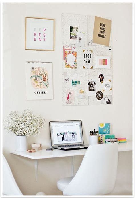 Small Cute Office Space Office Workspace Home Office Space Desk
