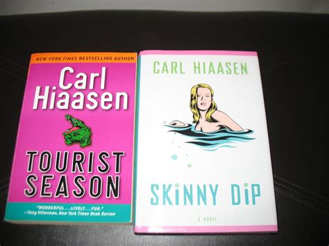 Book Set By Carl Hiaasen Tourist Season Skinny Dip Carl Hiaasen