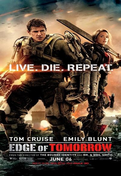 A soldier fighting aliens gets to relive the same day over and over again, the day restarting every time he tomorrow you're gone. Edge of Tomorrow (2014) (In Hindi) Full Movie Watch Online ...