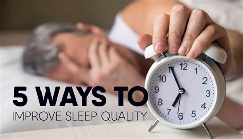 5 ways to improve sleep time and quality