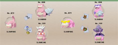 Pokemon Slowpoke Evolution Chart