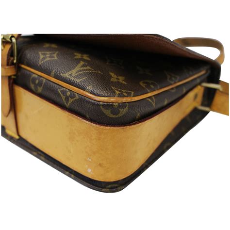 Louis Vuitton Cartouchiere Mm Monogram Canavs Crossbody Bag Brown Us