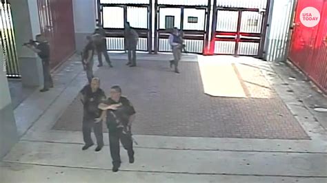 Raw surveillance video shows Parkland high school shooting