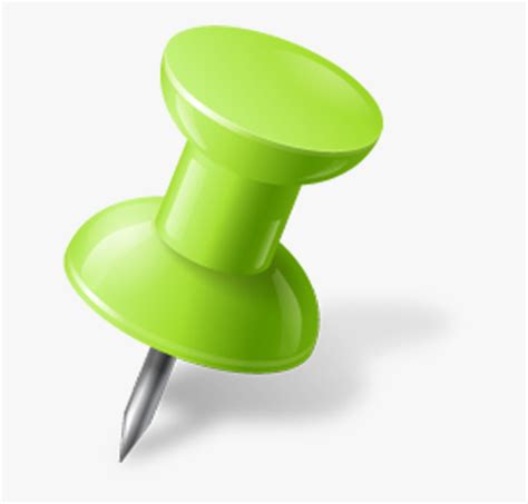 Green Right Pushpin Green Push Pin Clipart Hd Png Download Kindpng