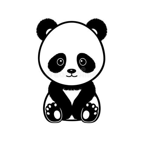 A Cute Cartoon Panda Vector Illustration Stock Vector Illustration