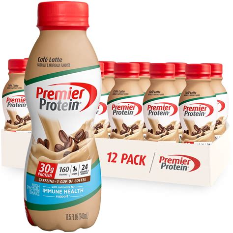 Premier Protein Shake Cafe Latte 30g Protein 115 Fl Oz 12 Ct
