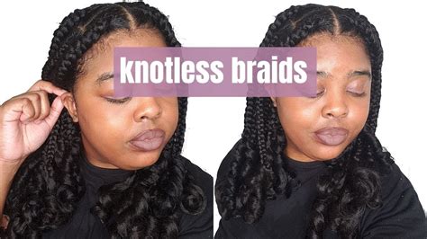Jumbo Knotless Box Braids With Curly Ends