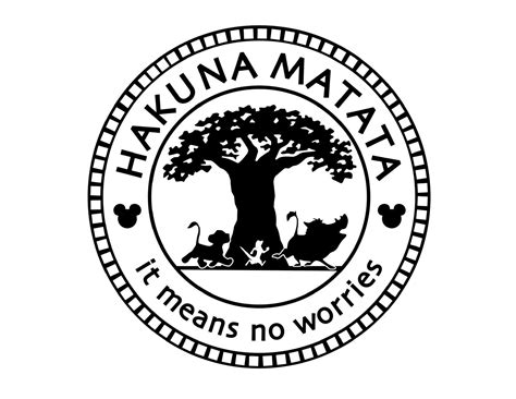 Hakuna Matata Circle High Resolution Svg/PDF/PNG/JPG/ 350dpi by