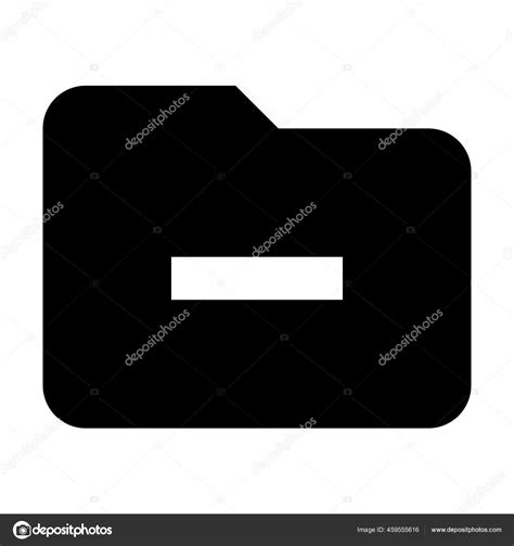Delete Folder Storage Icon Solid Style Stock Vector Image By
