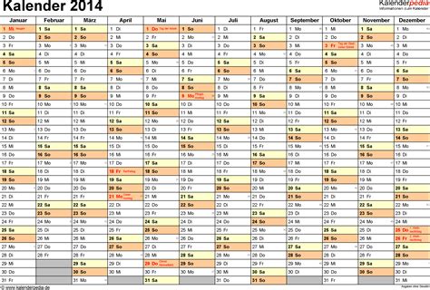 Kalender 2014 Zum Ausdrucken Als Pdf 16 Vorlagen