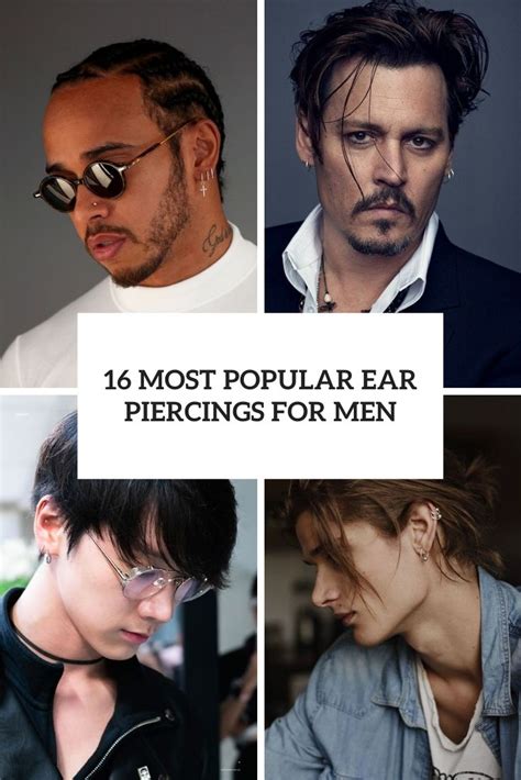 16 Most Popular Ear Piercings For Men Styleoholic
