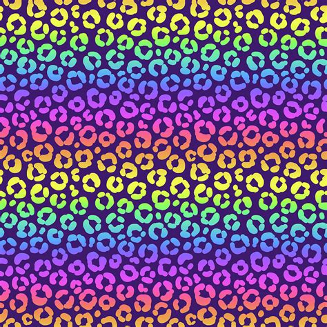 Rainbow Pattern Neck Gator Rainbow Leopard Print Rainbow Nostalgia