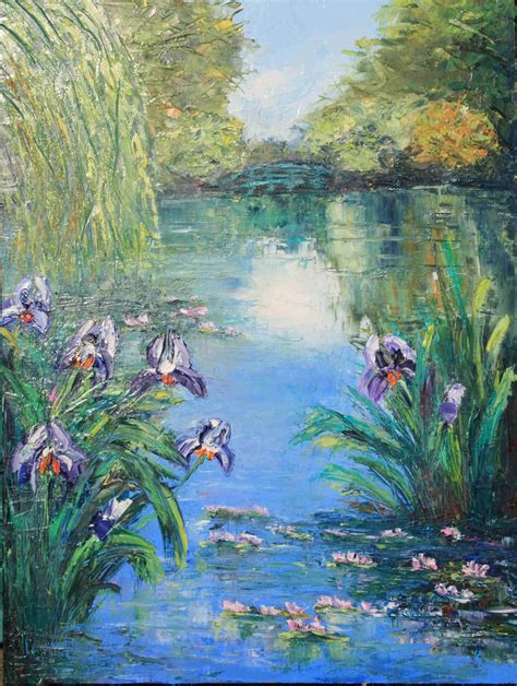 Impressionism was an art movement in france at the end of the 19th century. Claude Monet - Irises | Impressionist paintings, Monet art ...