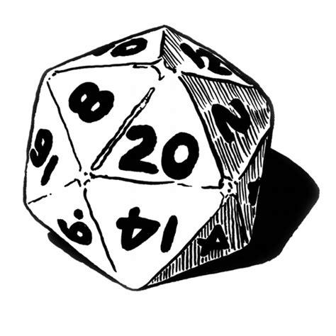 Download Free Dice D20 Dungeons System Dragons Black ICON favicon png image