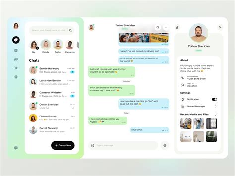 Real Time Messaging App By Fireart Studio On Dribbble