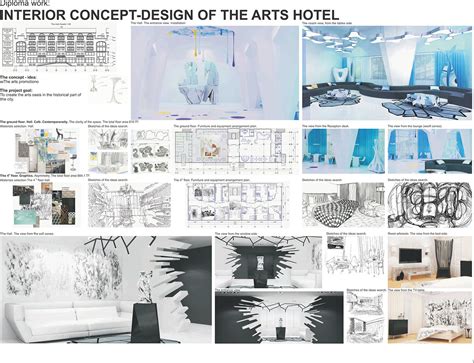 Interior Concept Design Of The Arts Hotel On Behance