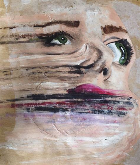 Distorted Face Art Print By Madeleine Brown Distortion Art Face Art