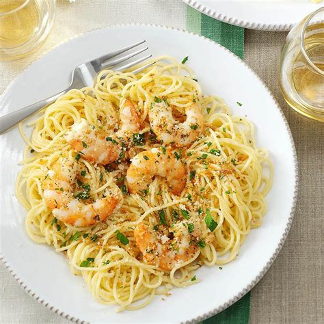 Shrimp scampi with fresh angel hair pastacrafty cooking by anna. Shrimp Scampi | Taste of Home