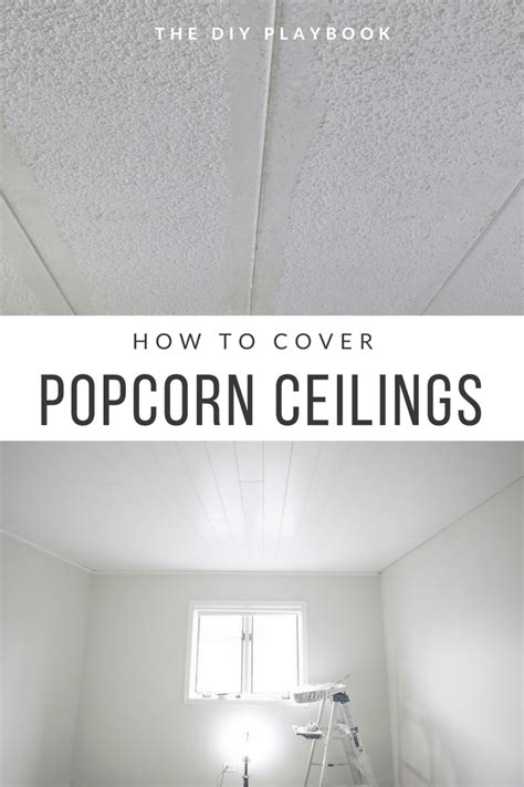 We lived with ours for a little over 10 years, and i can't begin to tell you how our spaces transformed with not having it. How to Install Ceiling Planks to Cover Popcorn Ceilings ...