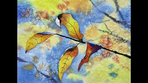 How To Paint Tree Branches And Leaves A Basic Painting Tutorial Of A