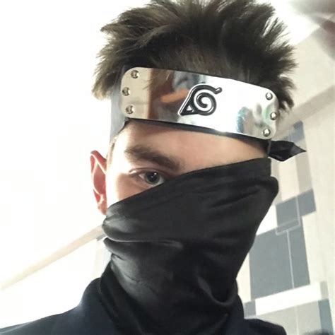 Anime Naruto Hatake Kakashi Mask Cosplay Props Headband