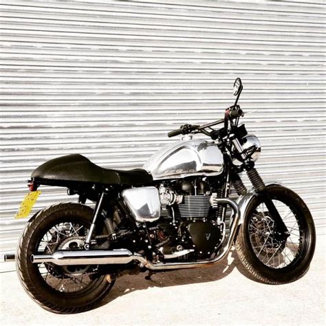 Triumph bonneville t100 '15 scrambler by studiomotor. ASIENTO BONNEVILLE CAFE RACER DIAMANTE NEGRO - BONEVILLE SEAT