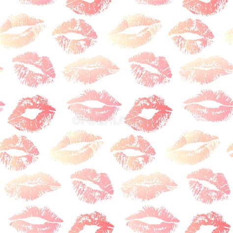 lipstick kiss seamless background pastel colors stock vector illustration of pattern repeat