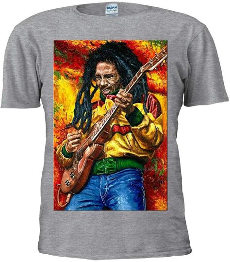 Bob Marley T Shirt Jamaican Bob Marley Mens Reggae T Shirt Unisex Men