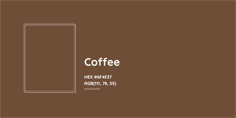 Coffee Complementary Or Opposite Color Name And Code 6f4e37
