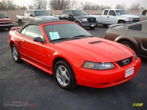 2001 Ford Mustang V6 Convertible In Performance Red 229864 All