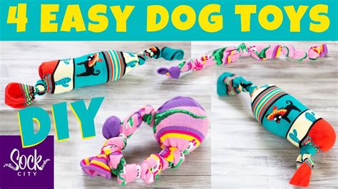4 Easy Diy Dog Toys Recycle Old Socks Fun Sock Creations Youtube