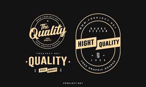 Free Download Quality Badge Logo Template Psd File