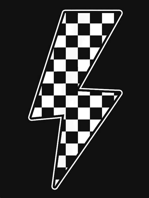 Checkered Lightning Bolt T Shirt For Sale By Toanquocmo Redbubble