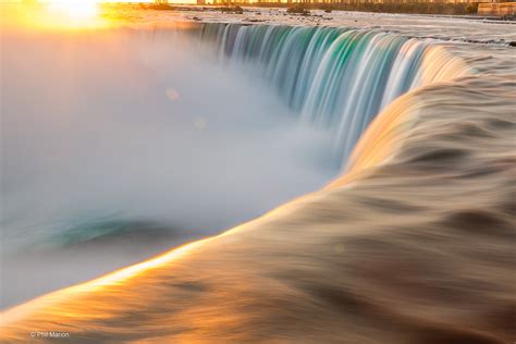 Golden Sunrise Over Niagara Falls Beauty Beautiful Travel Flickr