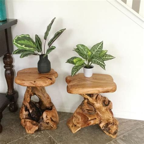Tree Root Coffee Tables For Live Edge Concept Wood End Tables Stump