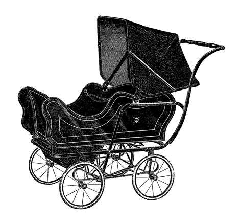 Digital Stamp Design Free Baby Digital Stamps 2 Vintage Baby Carriage