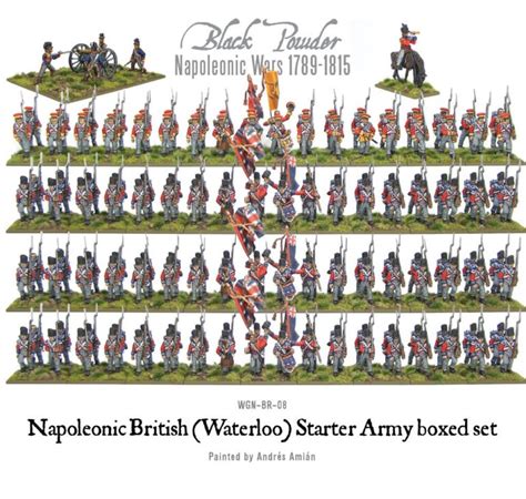 British Napoleonic Waterloo Starter Army Warlord Games Black Powder