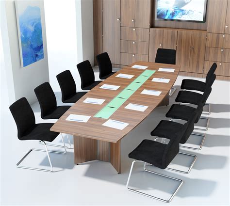 95.5 x 30.4 x 47.5 in. Centaur Arrow Base conference table - Call Centre Furniture
