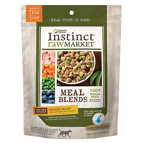 Why freeze dried dog food? Nature's Variety® Instinct® Raw Market Meal Blends Dog ...