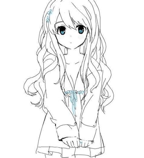 Easy Cute Anime Girl Manga Drawing