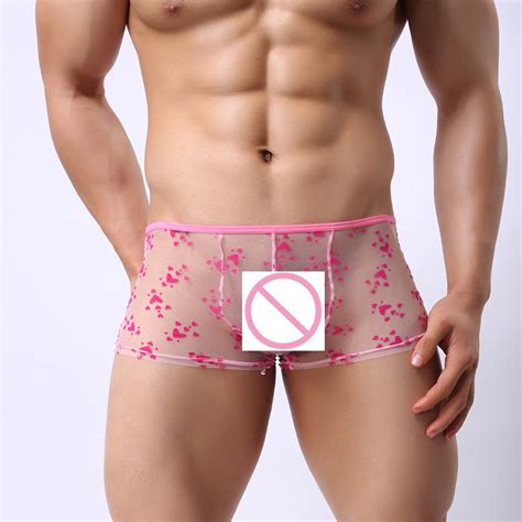 Jual Celana Dalam Pria Boxer Transparan Howeray Pink Di Lapak Ucd1704