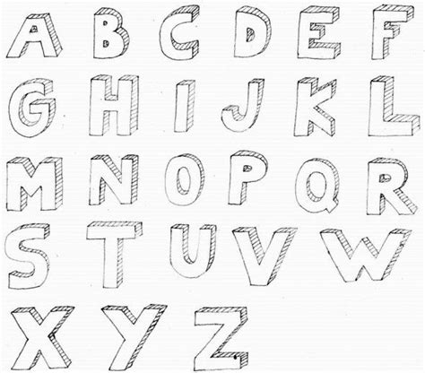 3d Bubble Letter Alphabet For Kids Shes Crafty Pinterest For