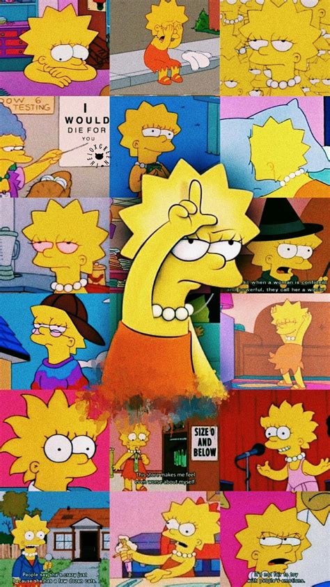 Cartoon Iphone Simpsons Sad Aesthetic Wallpaper Lisa Simpson