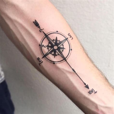 35 Amazing Arrow Wrist Compass Tattoo Image Hd