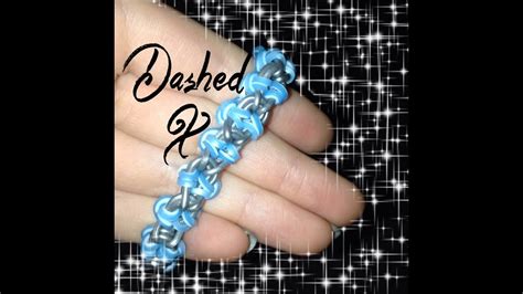 New Dashed Chain Rainbow Loom Bracelet Youtube
