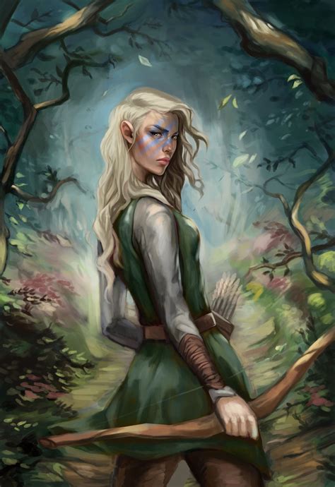 Character Inspiration Female Blonde Nature Forest Girl Warrior