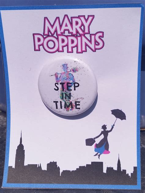 Mary Poppins Inspired Pin Show Pin Show Swag Musical Etsy