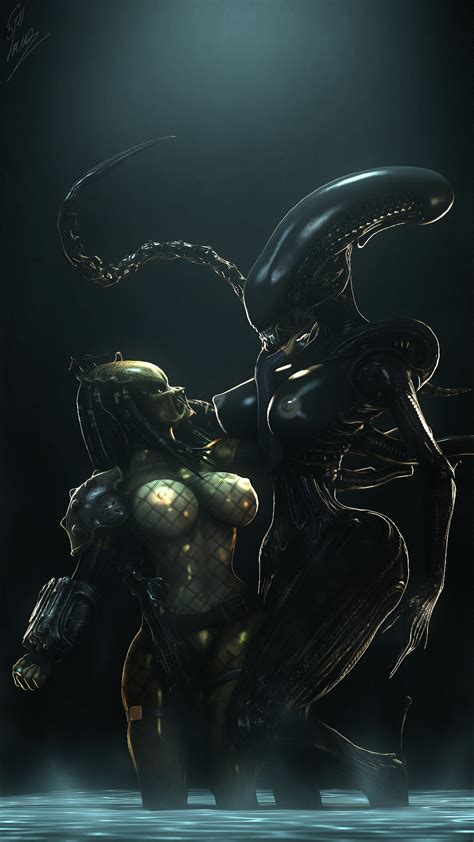 Rule 34 3d Alien Alien Franchise Alien Vs Predator Areolae Breasts