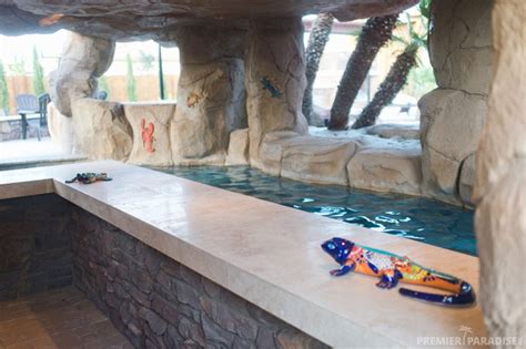 Freeform Custom Pool With Grotto Cave In Gilbert Arizona Premier