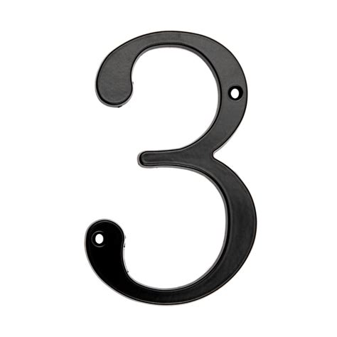 Gatehouse 5 Inch Solid Zinc Black House Numbers 4 6 8 9
